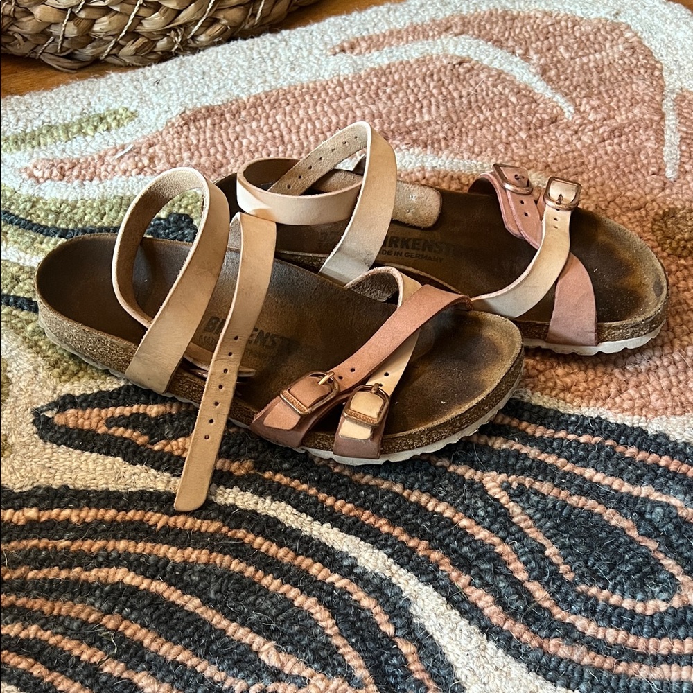 Birkenstock Women's Sandals - Tan and Brown - Picture 4 of 6